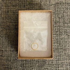 NWOT 16g 10mm Tiny Gold Seamless Earring Clicker Hoop | Single | Surgical Steel